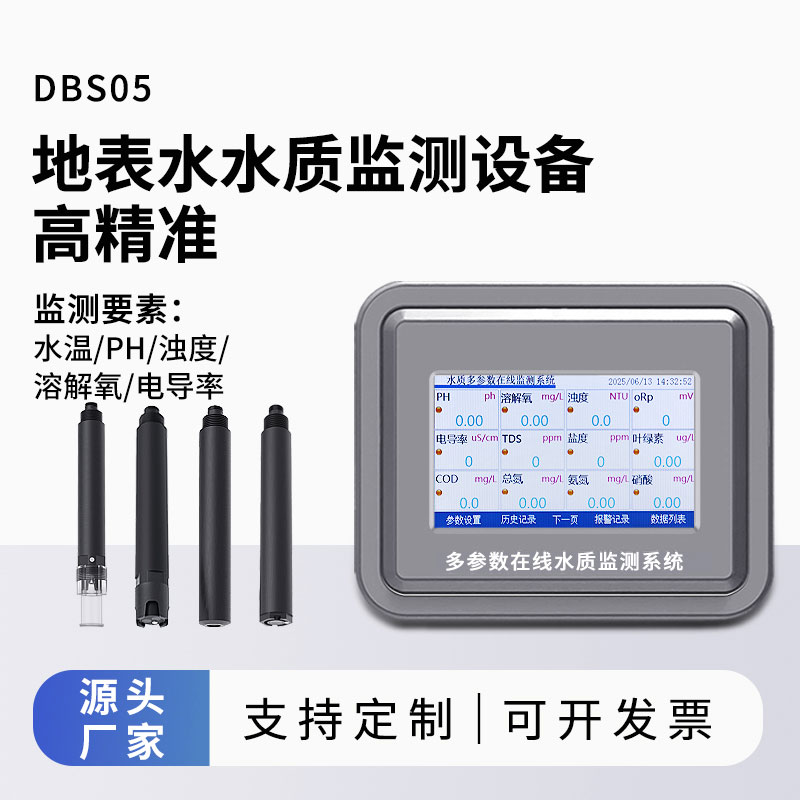 地表水水質(zhì)監(jiān)測(cè)參數(shù)（水溫、ph、溶解氧、濁度、電導(dǎo)率）